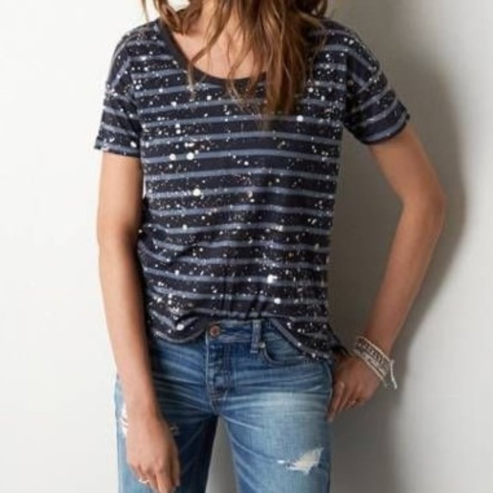 American Eagle Outfitters Striped Shirt M